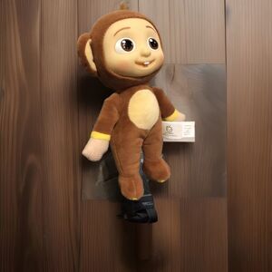 CoComelon JJ Doll Monkey Costume 8" Plush Toy Vinyl Face Stuffed Animal Moonbug